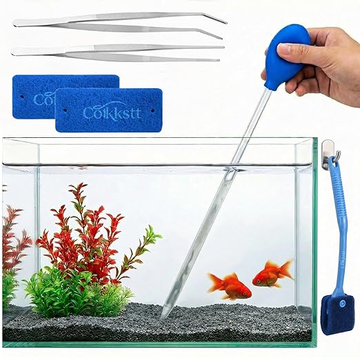 6 Pcs Aquarium Gravel Cleaner Set, Fish Tank Accessories, Fish Tank Cleaning Kit by Unknown