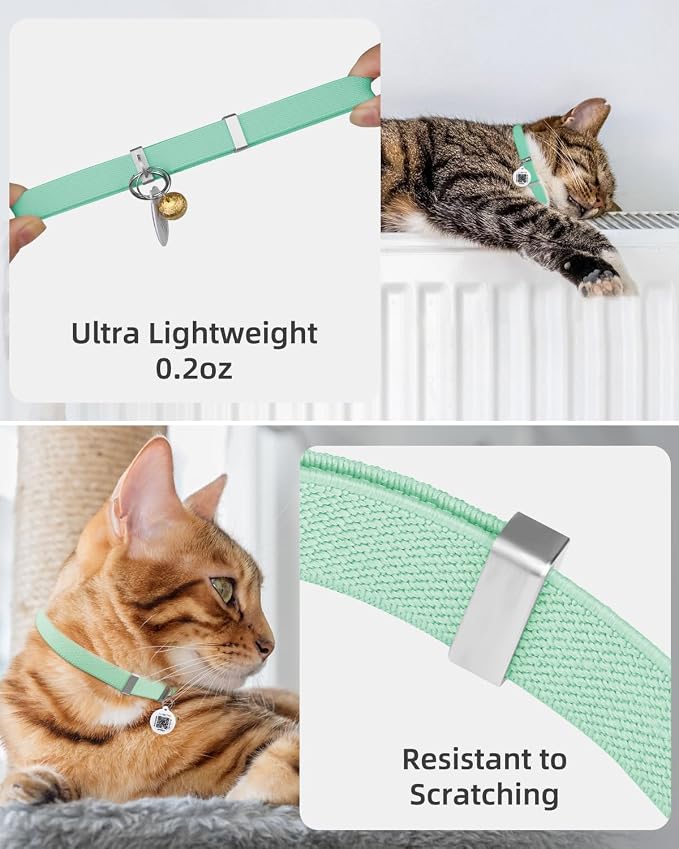 Cat Collar with Bell for Girl & Boy Cats - Image 2