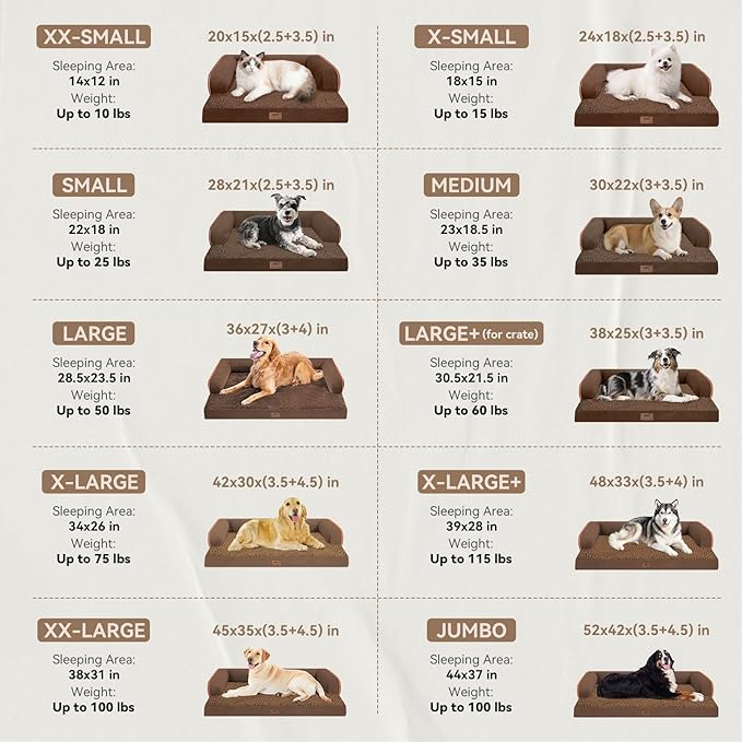 Large Dog Bed Orthopedic Washable - Image 3