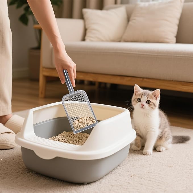 SUMERSHA Cat Litter Scoop Stainless Steel Mesh Scooper - Image 4