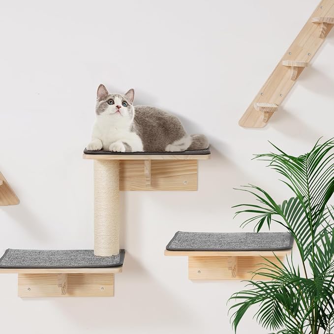 VEVOR Wall Mounted Cat Shelves, Cat Wall Shelves and Perches - Image 8