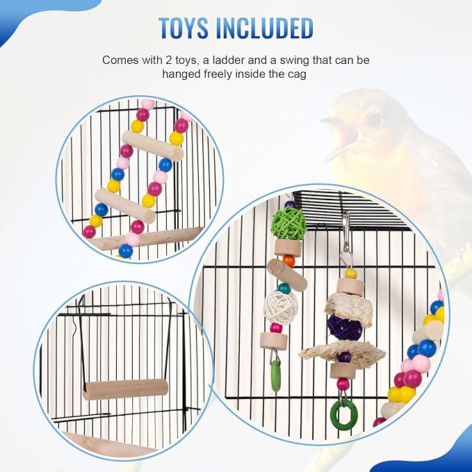 FDW 39 Inch Bird Cage Parakeet Cage - Image 5