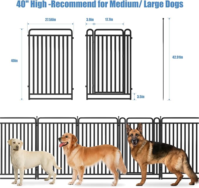 New Thickened Version Dog Playpen, 40 Inch Dog Fences - Image 2