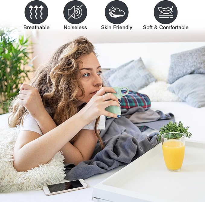 Queen Mattress Protector Waterproof, Fitted Sheet Style Breathable Mattress - Image 2
