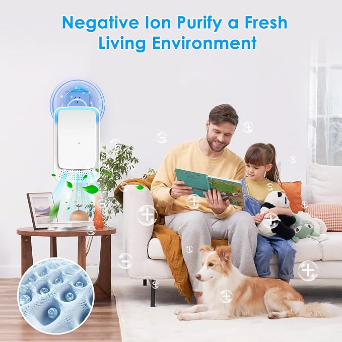 4Pack Plug In Air Purifier for Home Mini Ionic Air Purifier for Small Room - Image 3