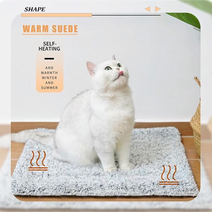 Two Uses'Cat Bed Mat, Self Warming&Cooling Cat Mat.12 * 20in.Hot/Cold Mat - Image 2