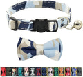 Cat Collar Breakaway with Bell and Bow Tie, Plaid Design Adjustable Safety by Ximipet