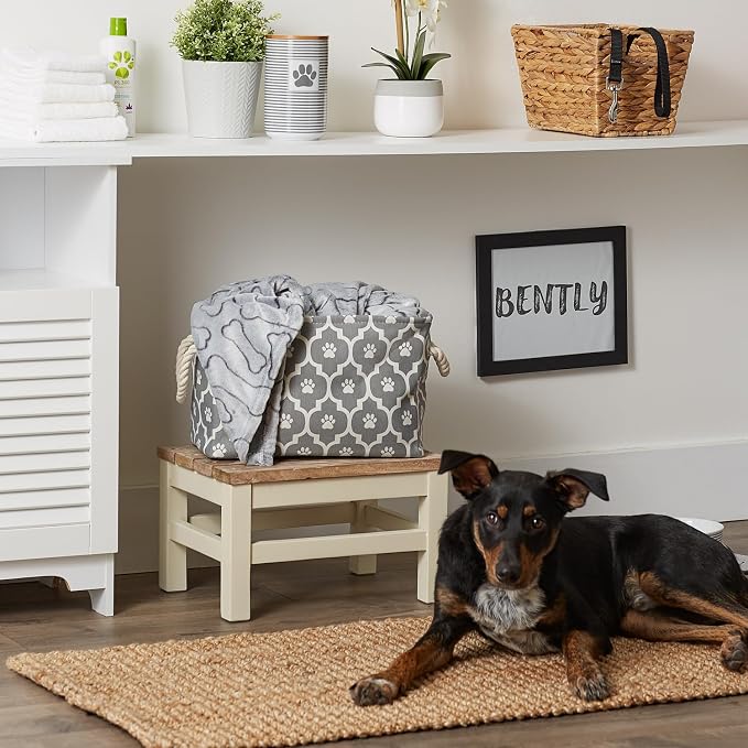 Bone Dry Pet Storage Collection Lattice Paw Print, Small Rectangle - Image 5