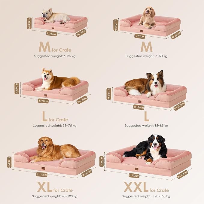 EHEYCIGA Orthopedic Dog Beds for Large Dogs, Waterproof Memory Foam Large Dog - Image 8