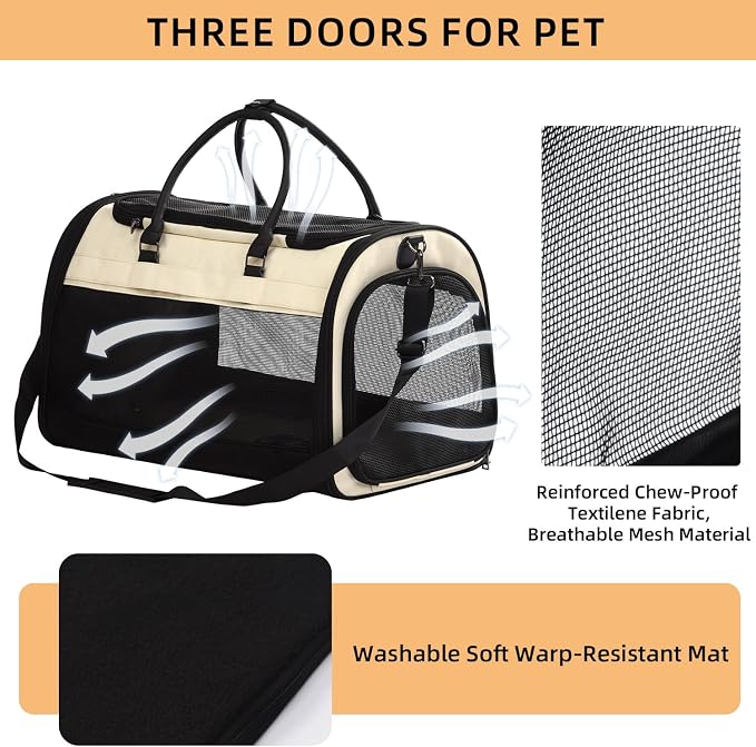 PET MARVEL Cat Carrier Soft Sided Large - Image 4