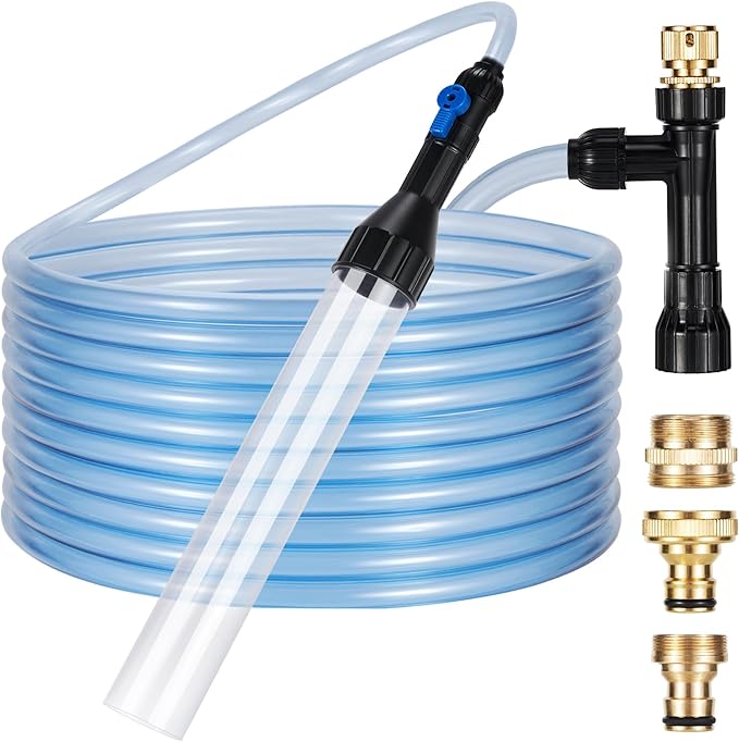 DXOPHIEX Gravel Vacuum for Aquarium Fish Tank Siphon Aquarium Water Changer by DXOPHIEX