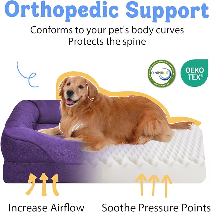 Orthopedic Dog Bed -XL Large Dog Beds - Image 2