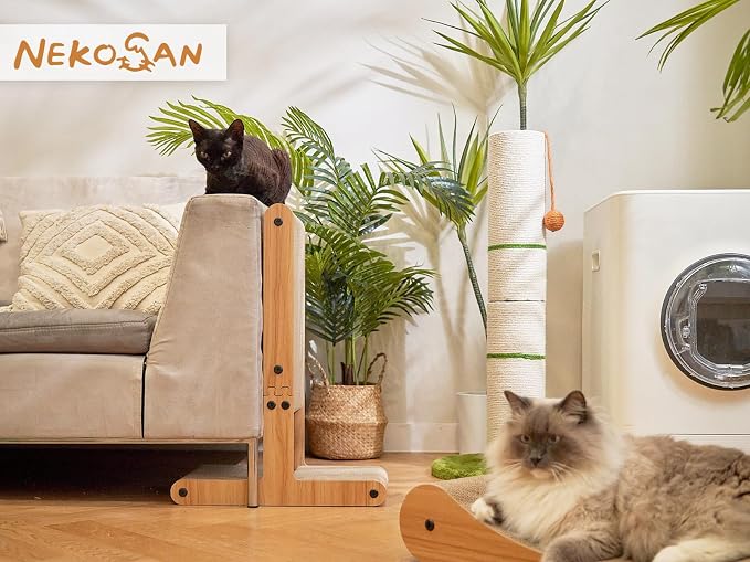 Nekosan T-Shaped Cat Scratcher for Indoor Cats, Double-Sided Furniture Protector - Image 6