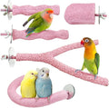 PINVNBY 5 Pack Bird Perch Resin Bird Beak Grinding Stone Parrot Cage Stand by PINVNBY