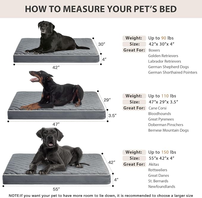 WNPETHOME Orthopedic XL Dog Beds Large Sized Dog, Waterproof Extra Large Dogs - Image 5