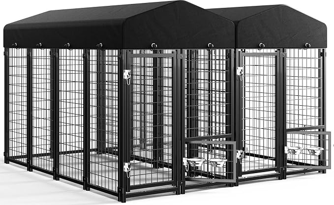 Sino Luban 2PCS Outdoor Dog Kennel Outside Run by SINOLUBAN