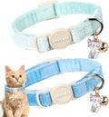 ARING PET 2 Pack Cat Collar-Cute Cotton Cat Collar by ARINGPET