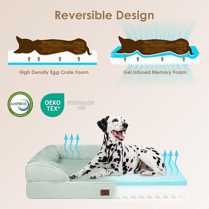 EHEYCIGA Orthopedic XL Dog Beds, Waterproof Memory Foam Dog Bed - Image 4