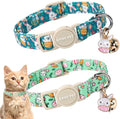 ARING PET 2 Pack Easter Cat Collars-Cute Bunny Cat Collar Breakaway by ARINGPET