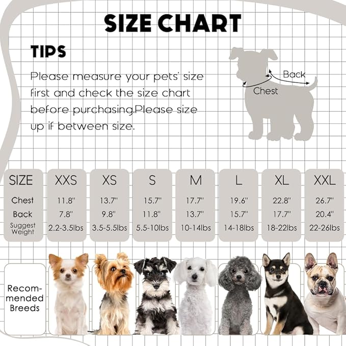 2 Pcs Dog Sweaters for Small Dogs Girl Boy Winter Fleece Clothes Warm Soft Dog - Image 7
