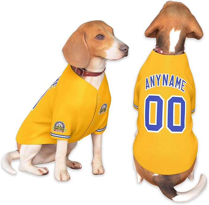 Custom Dog Baseball Jersey by KXK