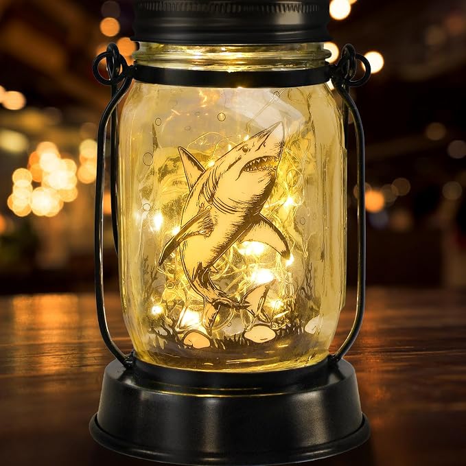 kyoryuger Shark Gifts for Women/Men Shark Solar Lanterns Dog Mom Birthday Jaws - Image 9