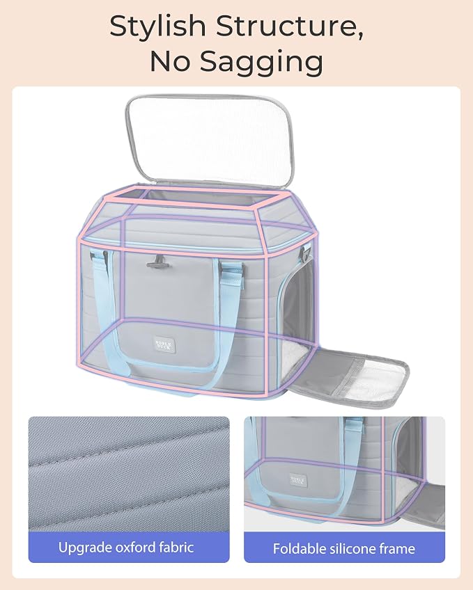 Top-Expandable Pet Carrier: NOBLE DUCK Airline Approved Pet Travel Bag - Image 4