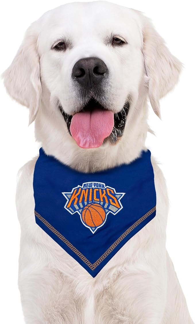 Pets First NBA New York Knicks TIE Bandana, Size Large/X-Large. Dog Bandana - Image 5