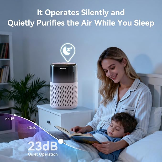 AIRROMI HEPA Air Purifier for Bedroom&Home, Pet Air Purifier for Home Pets - Image 6