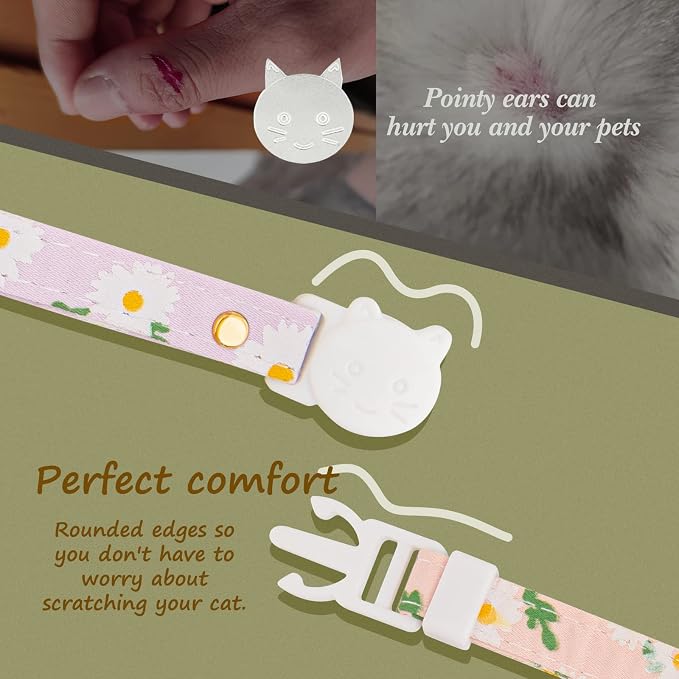 2 Pack Cotton Breakaway Cat Collar - Image 6