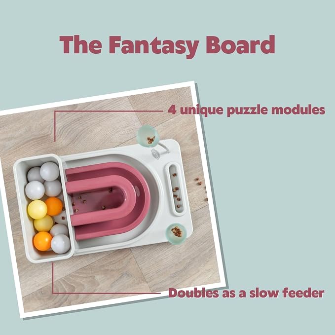 TRIXIE Cat Activity Fantasy Board Strategy Game – 4-Module Puzzle Toy - Image 4