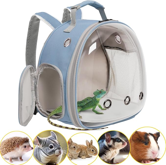 Hamster Backpack Carrier, Bearded Dragon Carrier Backpack by WEVONIGU