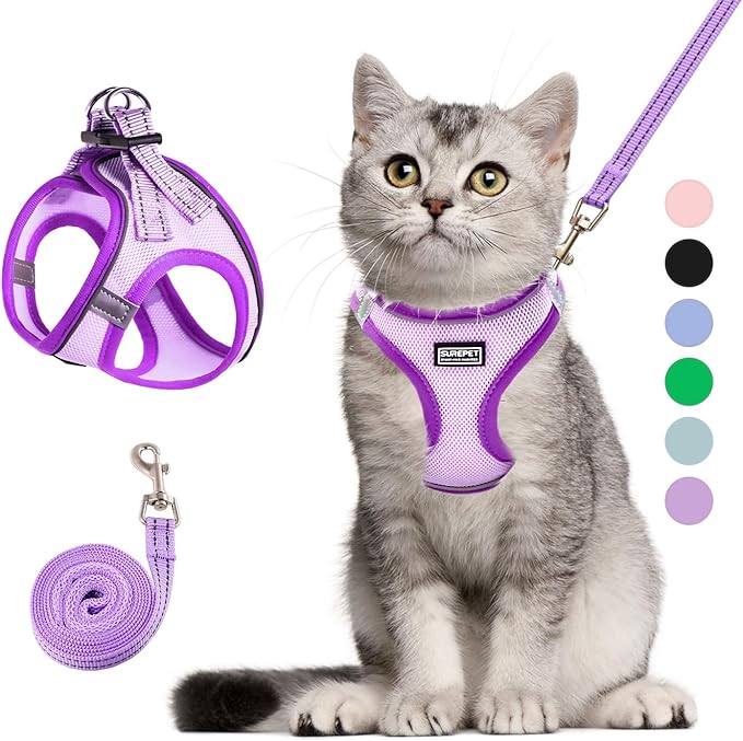 Cat Harness and Leash Set, Soft and Breathable Vest by Unknown