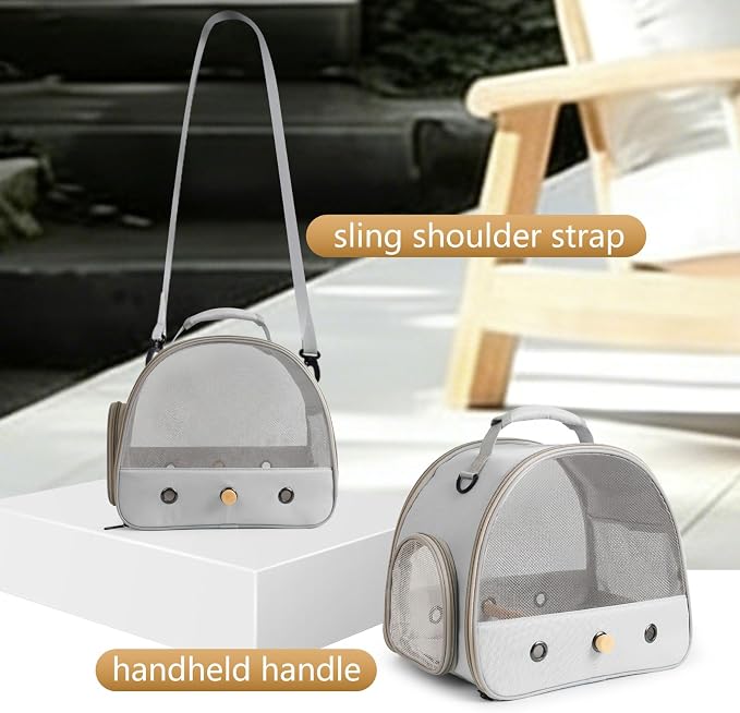 Bird Carrier, Portable Small Bird Parrot Parakeet Carrier - Image 4