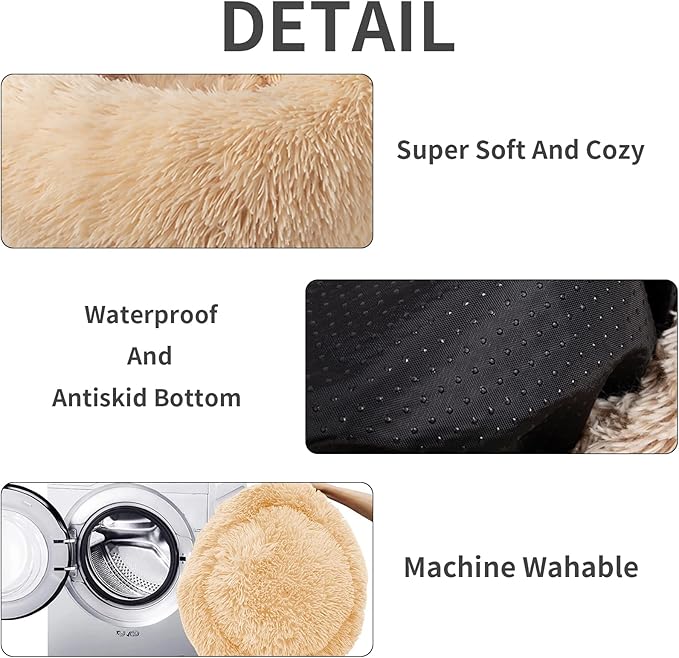Nisrada Cat Beds for Indoor Cats, 20 Inch Dog Bed for Small Melium Large Dogs - Image 2