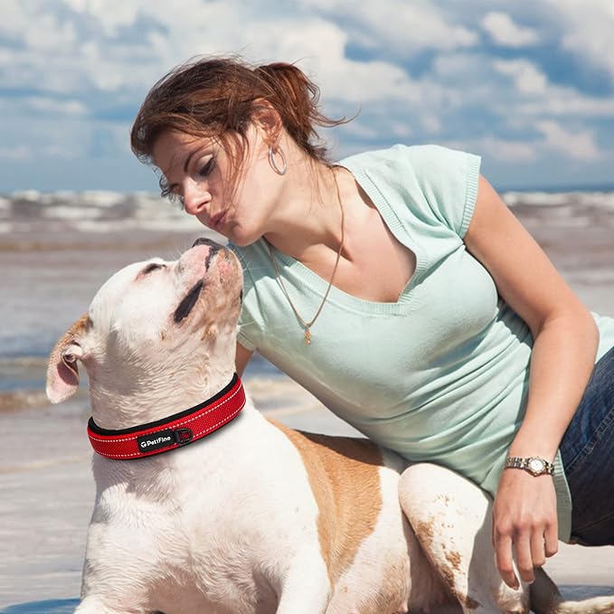PetiFine Dog Collars for Medium Dogs, Neoprene Padded and Adjustable, - Image 7