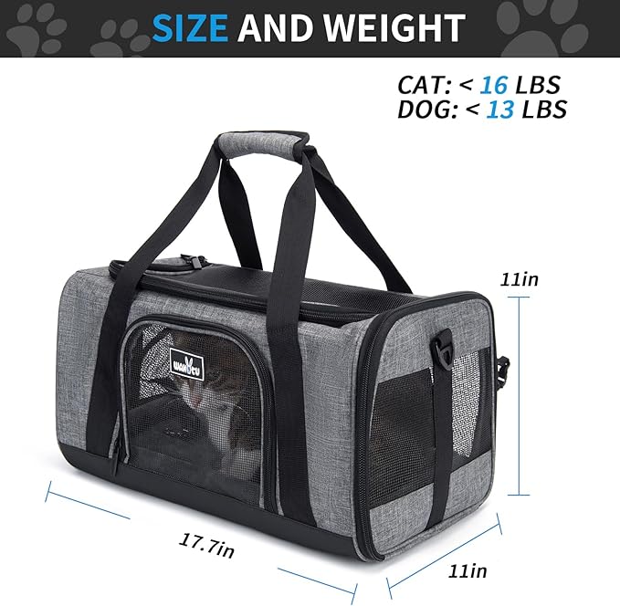 Pet Carrier for Small Cats Dogs, Dog Carrier Travel Bag - Image 2