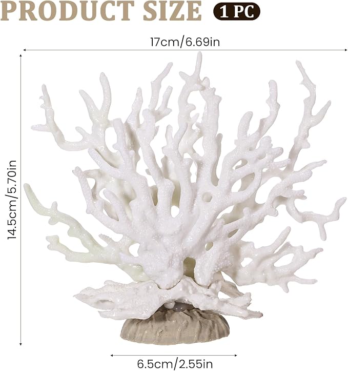 Fish Tank Fake Coral, Artificial Aquarium Coral Ornament, Aquarium Decor - Image 2
