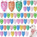 Weewooday 50 Pcs Spring Dog Bandanas Bulk by Weewooday