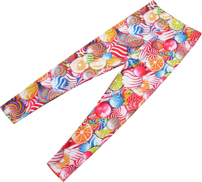 Girl Unicorn Leggings Kid Rainbow Print Legging Tights Trousers Slim Long Pants - Image 2