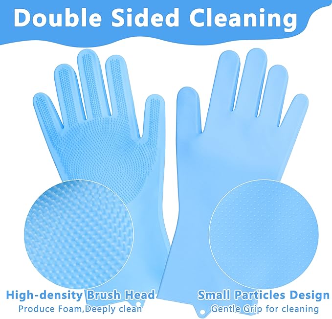 Pet Grooming Gloves—Heat Resistant Dog Washing Gloves - Image 4
