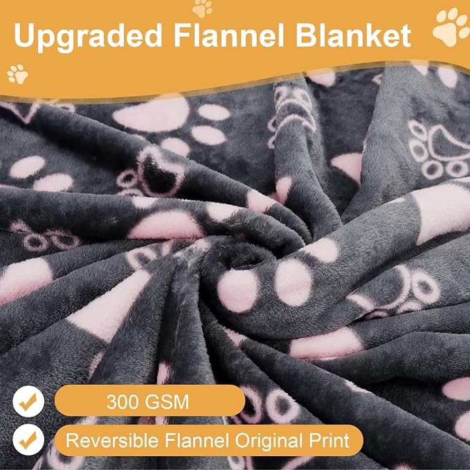 Dog Blankets for Large Dogs, Washable Pet Blanket, Soft Crate Bed - Image 5