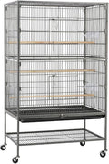 Topeakmart Wrought Iron Large Flight Parrot Bird Cage by Topeakmart
