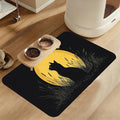Giner Cat Moon Pet Food Mat for Cats and Dogs–Christmas Stocking Absorbent by LUTASER