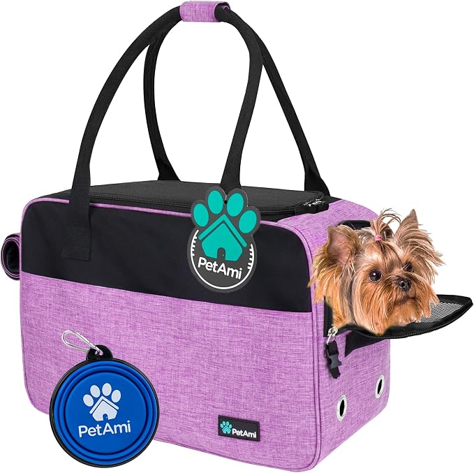 PetAmi Dog Purse Carrier for Small Dogs, Airline Approved Soft Sided Pet Carrier by PetAmi