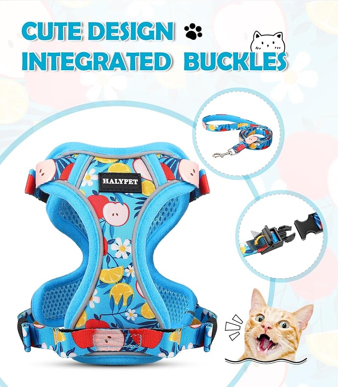 Halypet Cat Harness and Leash Set Cute Escape Proof Vest Harness - Image 3