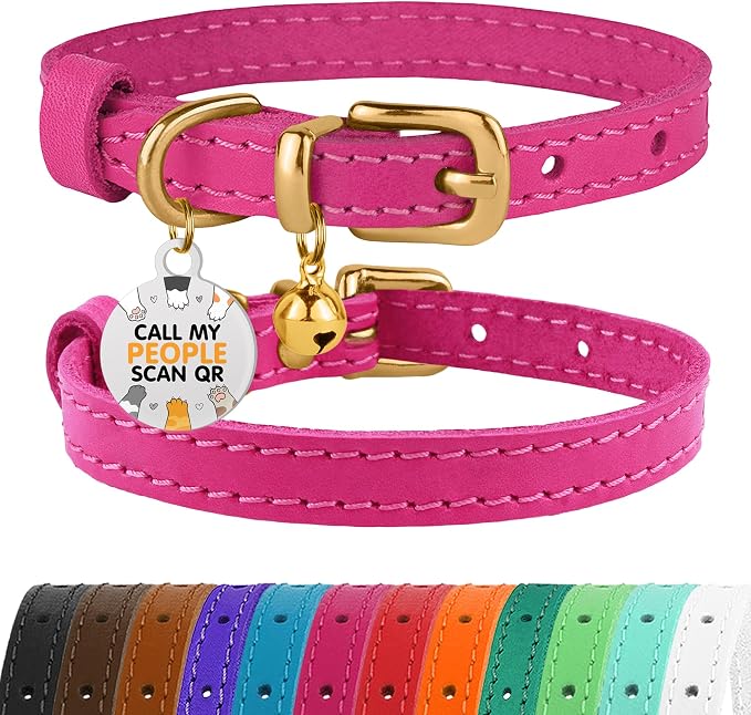 BRONZEDOG Leather Cat Collar by BRONZEDOG