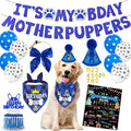 Blue Dog Birthday Party Supplies Pet Birthday Bandanas Boy Doggy Birthdays Hat by Unknown