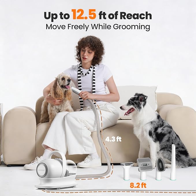 Neakasa P1 Pro Dog Grooming Vacuum Kit, 6-in-1 Pet Hair Grooming - Image 7