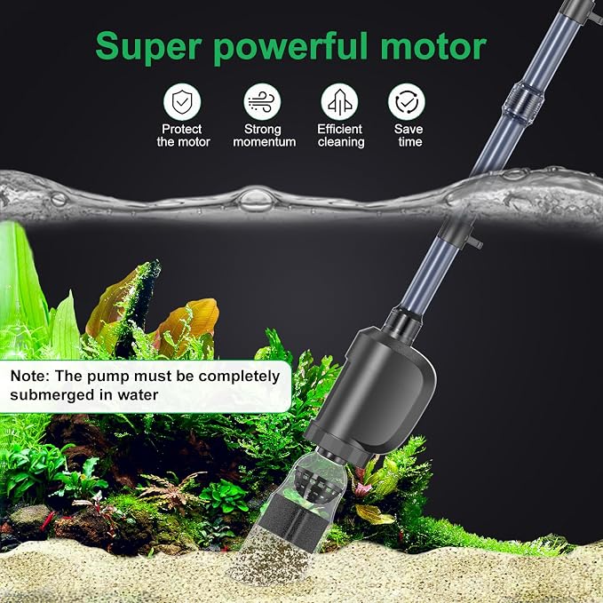 Electric Aquarium Vacuum Gravel Cleaner, 36W Electric Fish Tank Cleaning Tools - Image 3